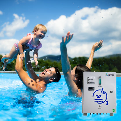 Sistema O₃ para Piscinas — Mergulhe em água pura, sem cheiro a cloro, sem químicos!