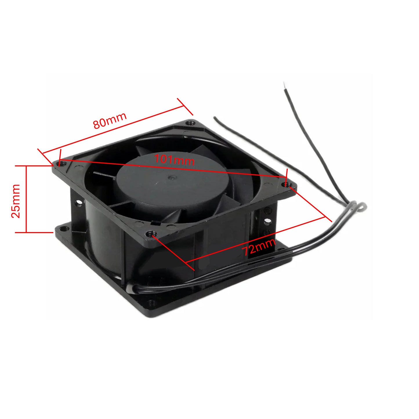 Ventilador Metálico SF23080AT 80x80mm